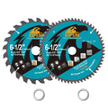 EXFEIN 165mm Wood Cutting Discs | 24T & 60T TCT Circular Saw Blades