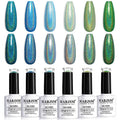 RARJSM Holographic Gel Nail Polish Set | 6PCS Glitter Soak Off Kit