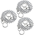 3PCS Bath Plug Chain For Bathroom Sink Plug Chain Replacement With S Shaped Hook 450mm 18inch - Stainless Steel Bath Chain Ball 3 - image 1