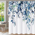 Jolof Store Blue Eucalyptus Shower Curtain | Waterproof Fabric 72x72