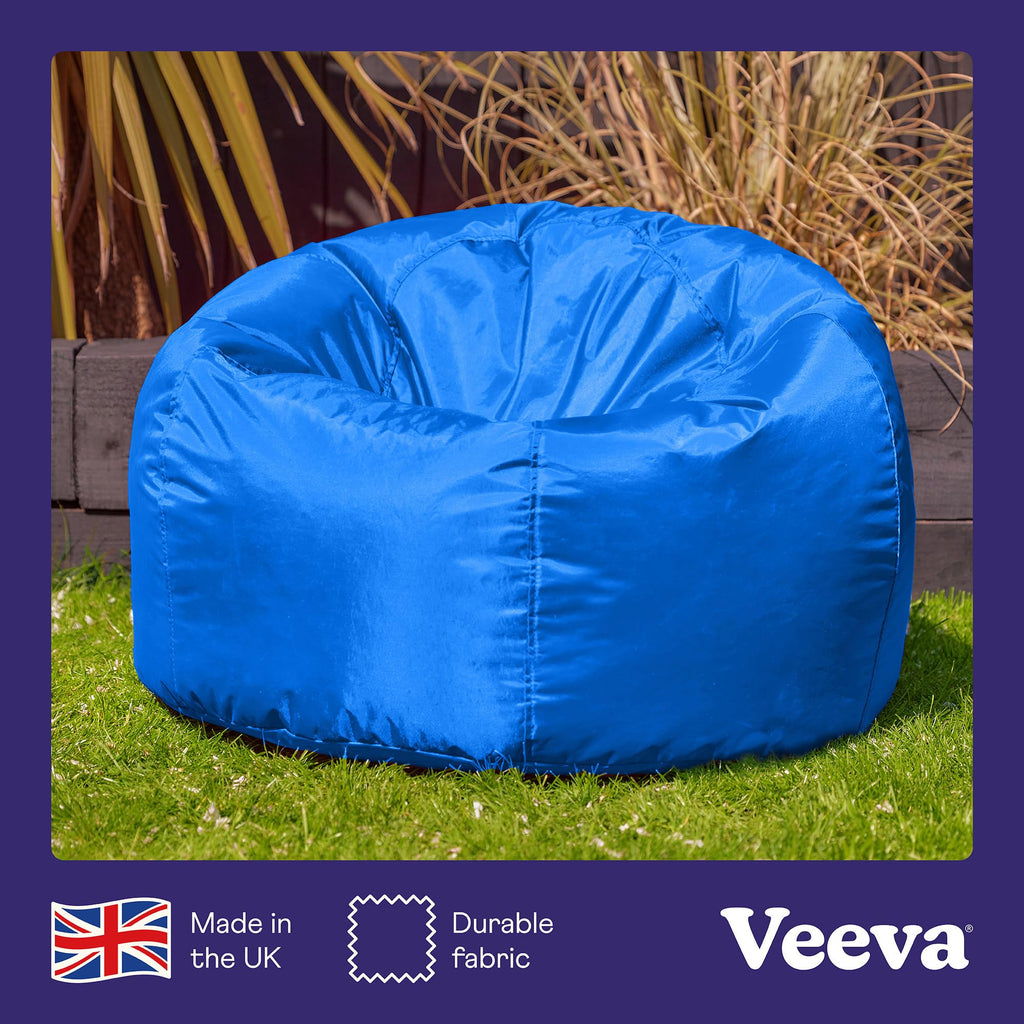 Bean Bag Bazaar Outdoor Bean Bag Chair | Water Resistant - Blue