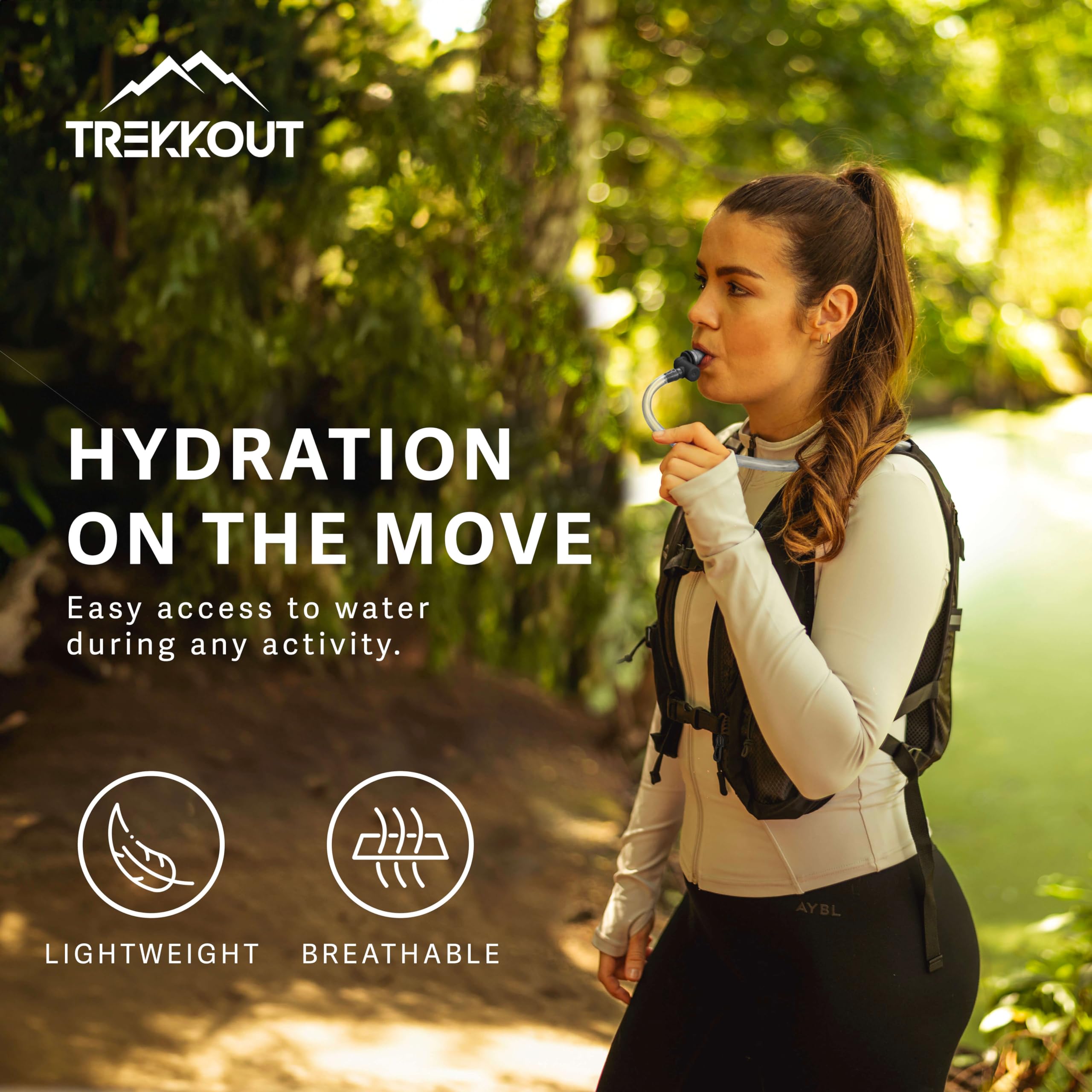 TREKKOUT 5L Hydration Running Vest – Adjustable Ultra-Light Trail Pack