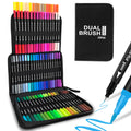 SUPERFA 72 Colours Dual Tip Brush Pens – Felt Tip Art Markers for Drawing
