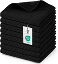 Moosfor Microfibre Kitchen Towels – 8 Pack Waffle Weave Cloths, 30x30cm