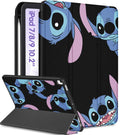 Koecya iPad 10.2 Case - Kawaii Cartoon Folio Stand with Pencil Holder