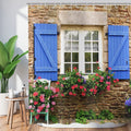 Hnmdmyi Garden 3D Shower Curtain | Waterproof Nature Scenery Fabric