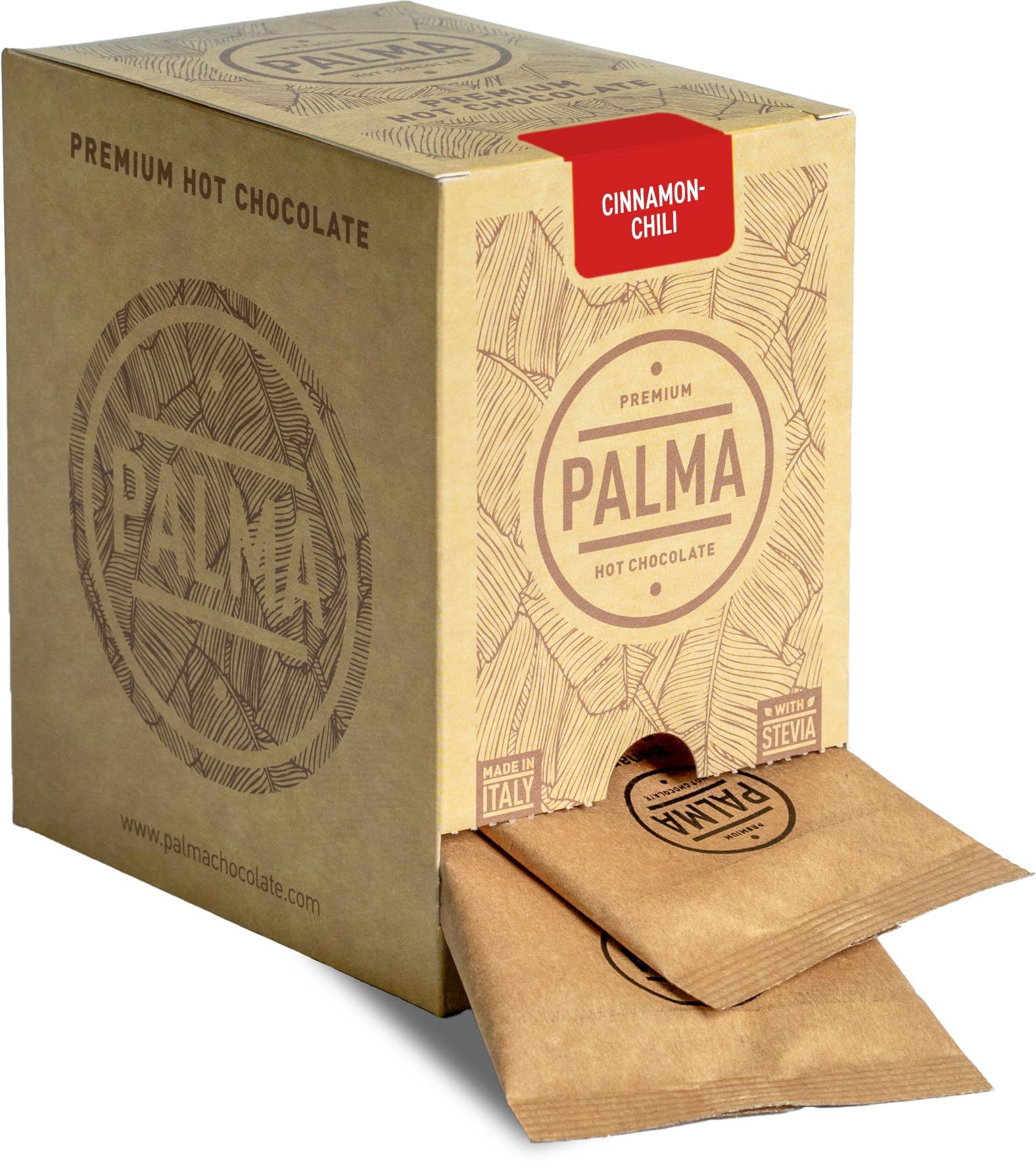 PALMA Italian Hot Chocolate – Cinnamon Chili Spiced Cocoa (20 Servings)