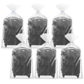 Extra Large Clear Plastic Storage Bags, 6 pcs Flat Large Plastic Bags - image 1