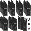 JOEJONI 53pcs Universal Oscillating Saw Blades Set for Wood Cutting