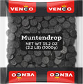 Venco Muntendrop Black Licorice Coins – Salted Salmiak Candy, 1kg