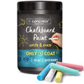 e-concreto One Coat Blackboard Paint - Non-Toxic Black Paint + Chalk (1L)