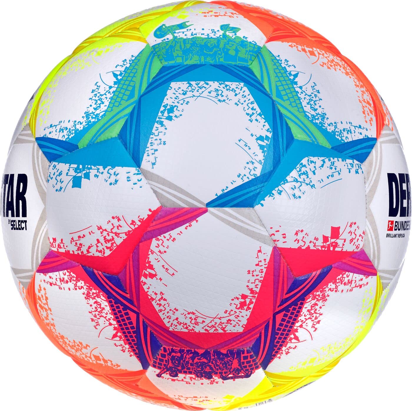 Derbystar Brillant Soccer Match Ball – Size 5 Professional Multicolor