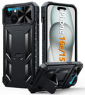FNTCASE iPhone 15 Case – Rugged Military Grade Shockproof with Kickstand