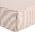 Bed Cover 180 x 190 / 200 cm Bed Base Cover 180 cm – Beige Stripes - image 1