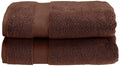 Jolof Store Zero Twist Cotton Bath Towel Set | Espresso (2-Pack)