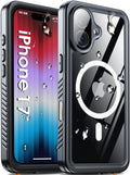 Oterkin iPhone 17 Case | IP68 Waterproof MagSafe Full Body Cover - Black