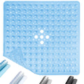 ADOV Non-Slip Shower Mat – 53x53cm Square Anti-Mould Rubber Bath Mat