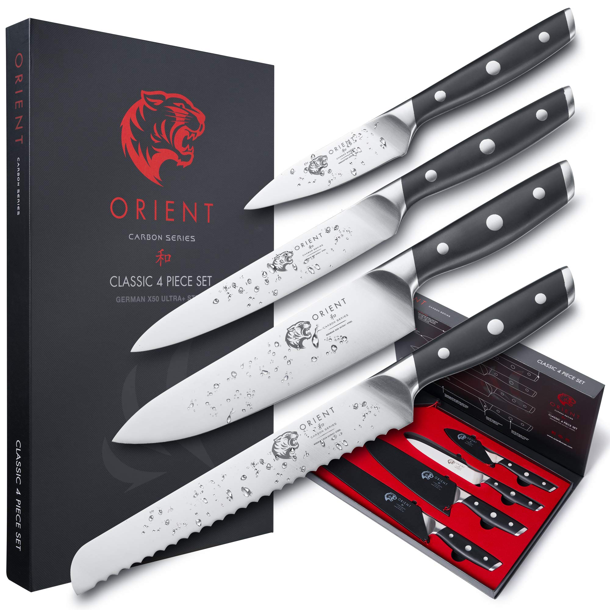 Orient 4-Piece Knife Set | German Stainless Steel Professional Knives
