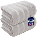 Towelogy Jumbo Bath Sheet - 100% Egyptian Cotton XL Towel, Silver Grey