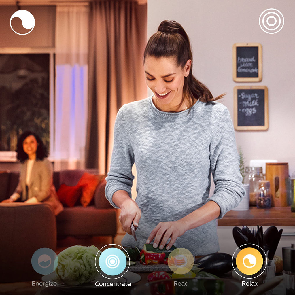 Philips Hue White & Colour Ambiance E14 Smart Candle LED Bulb - 2 Pack