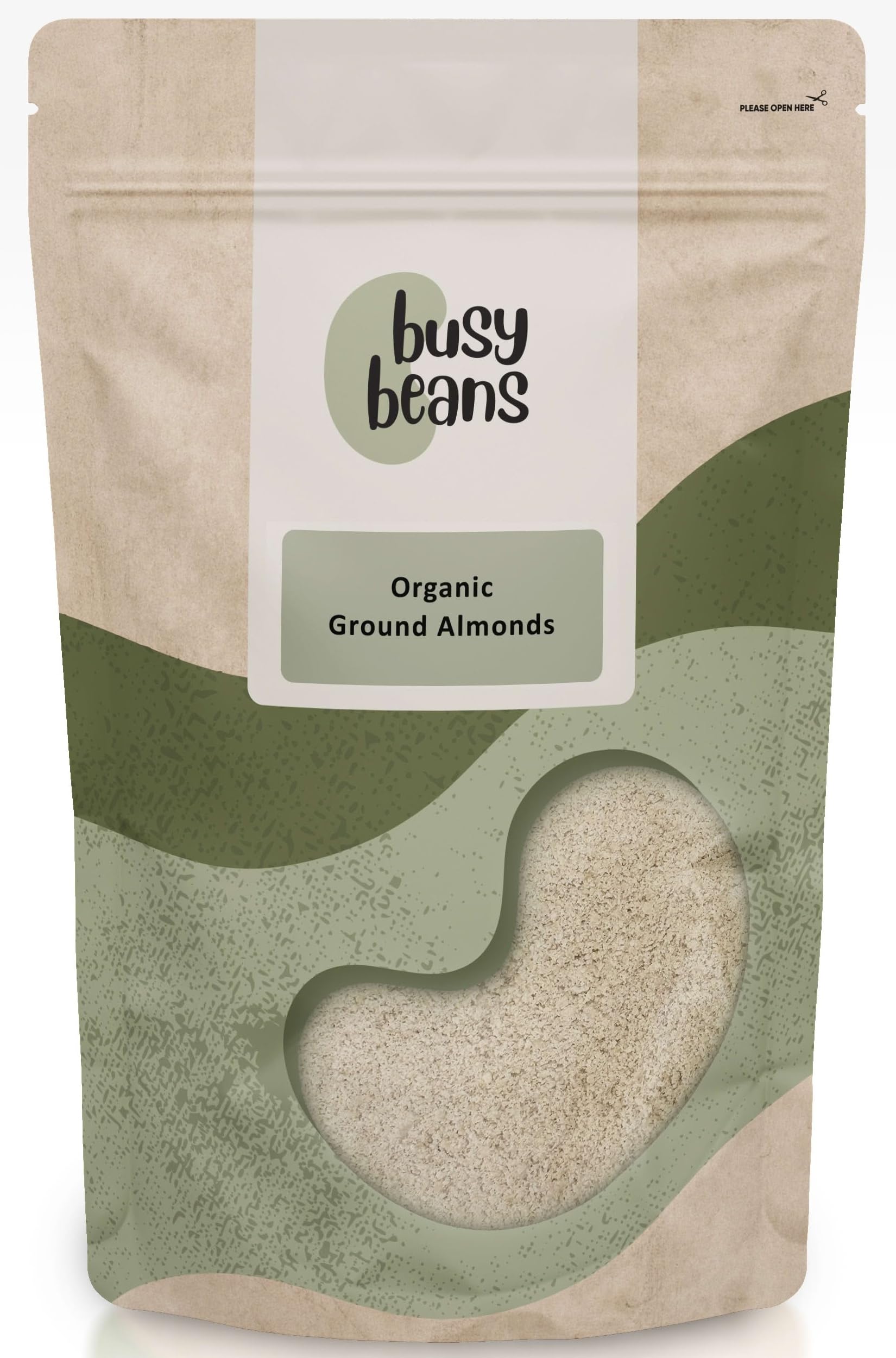 Busy Beans Organic Ground Almonds – 500g Gluten-Free Almond Flour