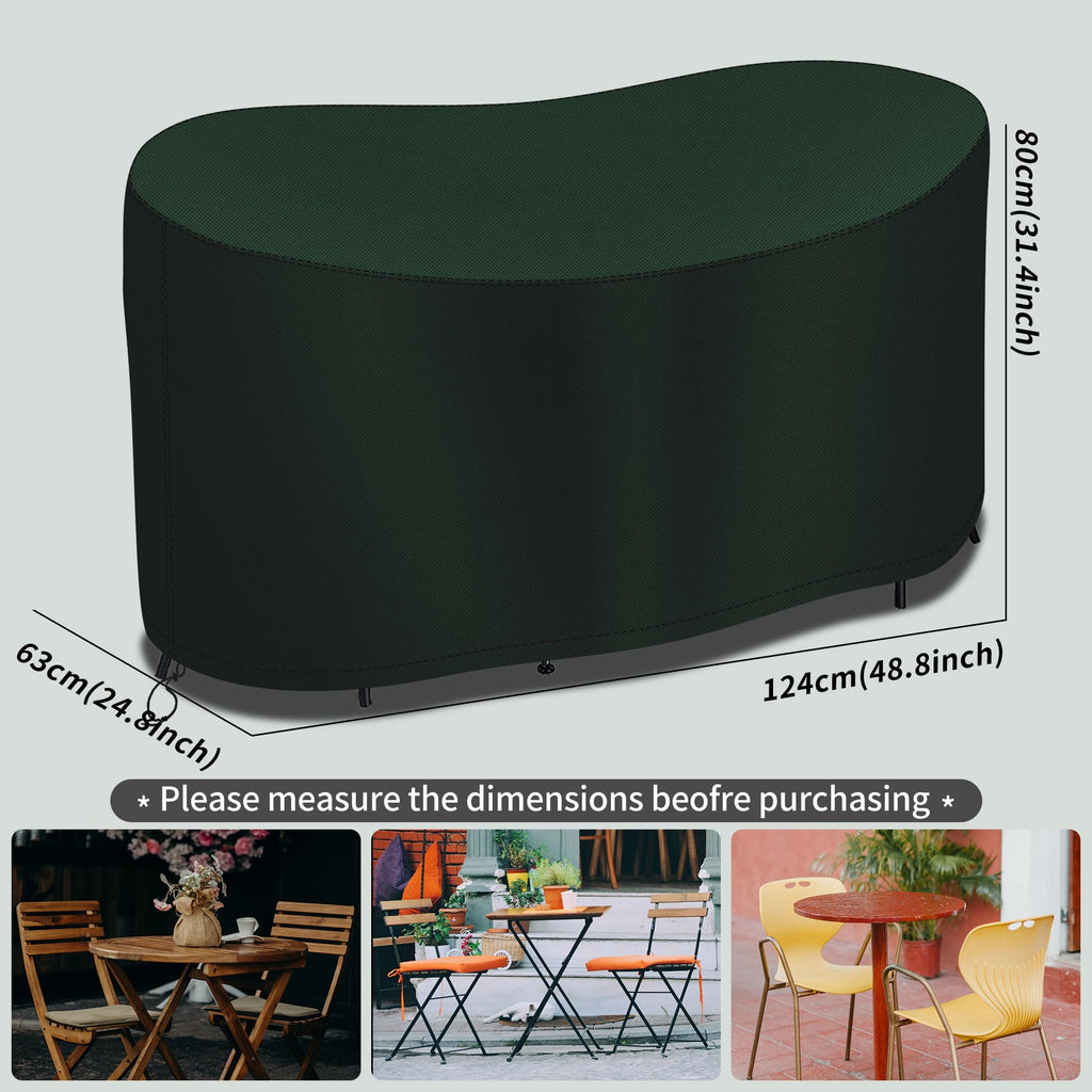 RICHIE Small Bistro Set Cover – 600D Oxford Waterproof Patio Furniture Set
