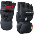 Meister 2lb Neoprene Weighted Gloves for Cardio & Heavy Hands – Black/Red