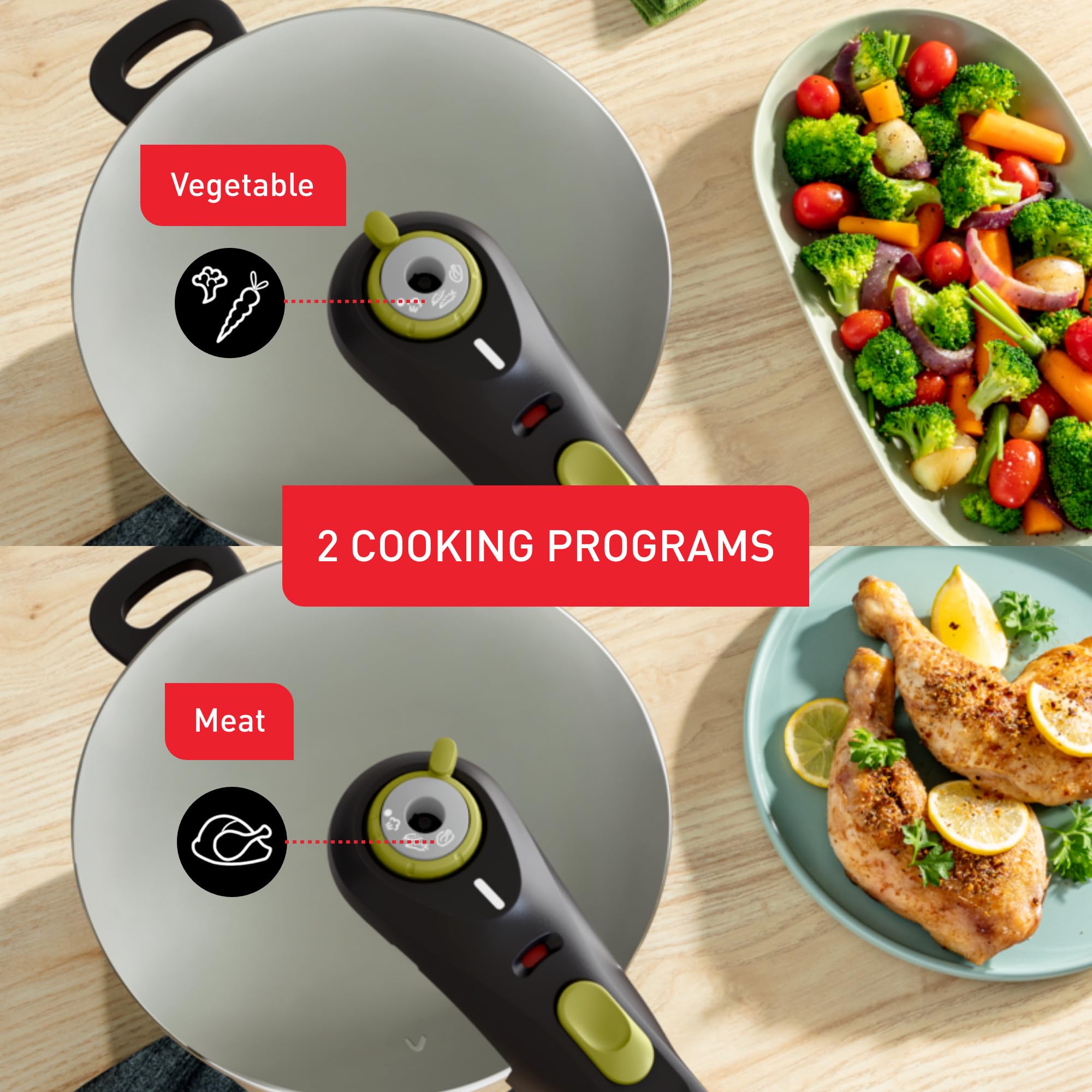 Tefal Secure 5 Neo Pressure Cooker – 6L Stainless Steel Induction
