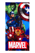 Marvel Avengers Microfibre Beach Towel – Quick-Dry Blue Superheroes 70x140cm
