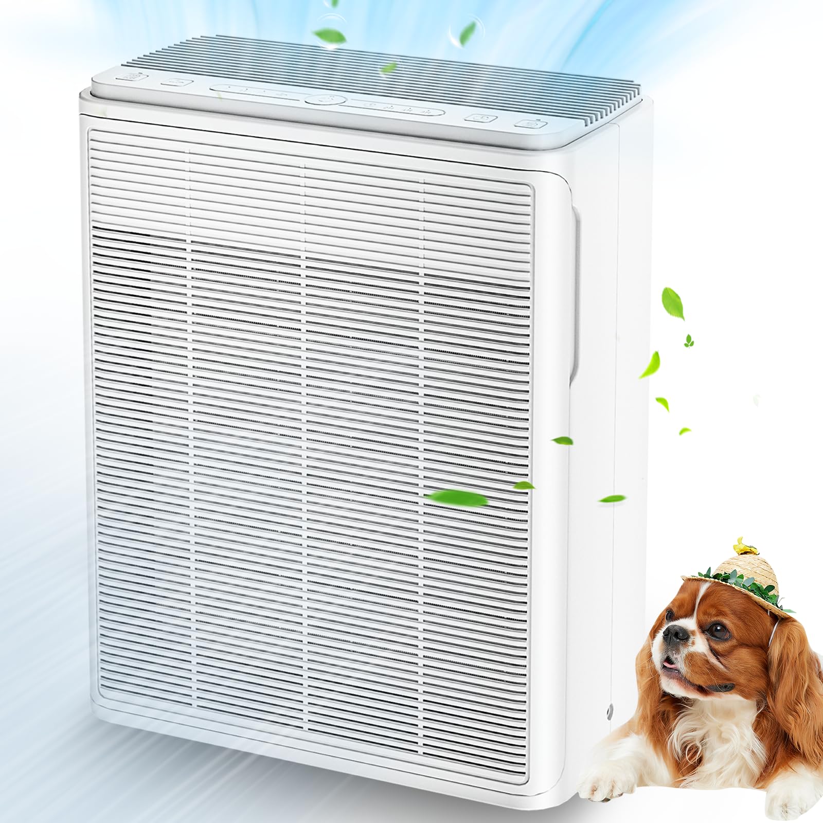 AIUZLK Air Purifier for Large Rooms - H13 HEPA Filter, 22dB Quiet