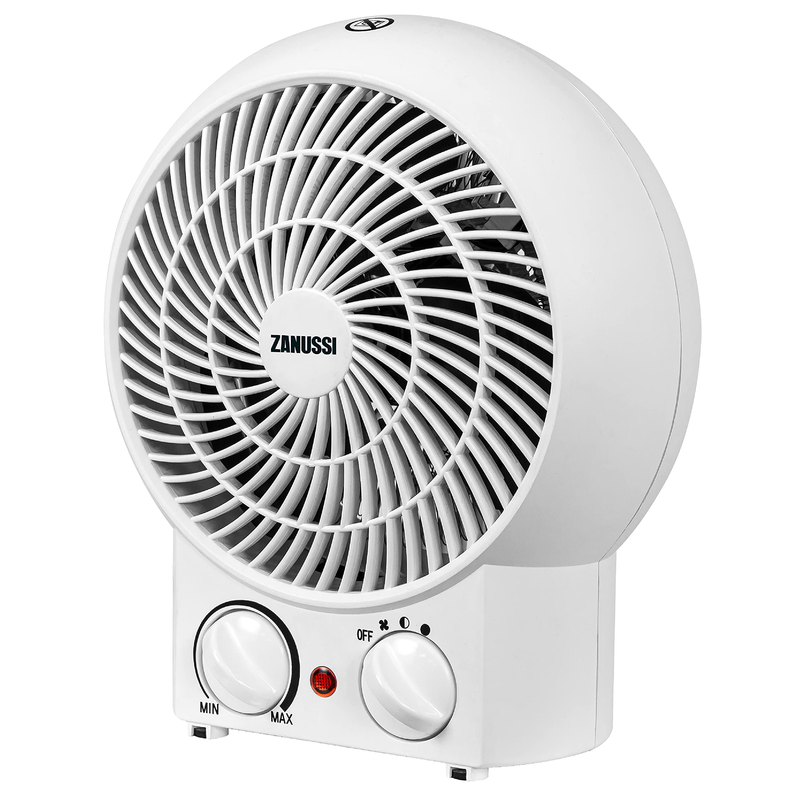 Zanussi ZFH1001 Portable Fan Heater | 2000W Upright Electric Heater – White