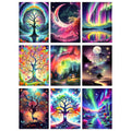 GJSZZO 9 Pack Diamond Painting Kits for Adults | 5D Full Drill Nature Art