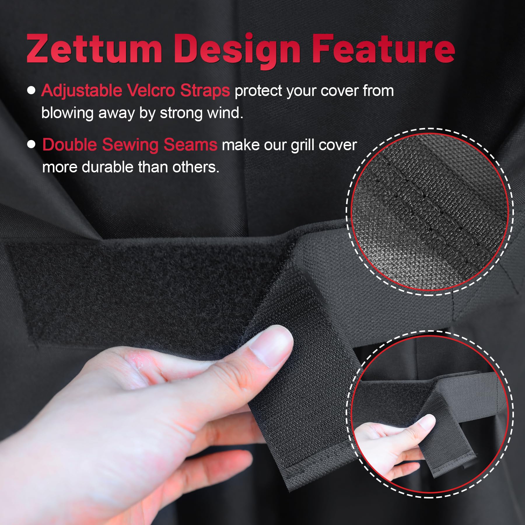 Zettum 190cm BBQ Grill Cover | Waterproof 600D Oxford for Weber Summit