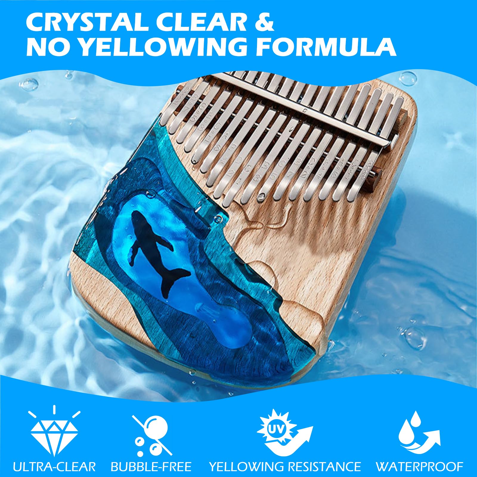 Teexpert Crystal Clear Epoxy Resin Kit | 64oz Casting & Coating Art Resin