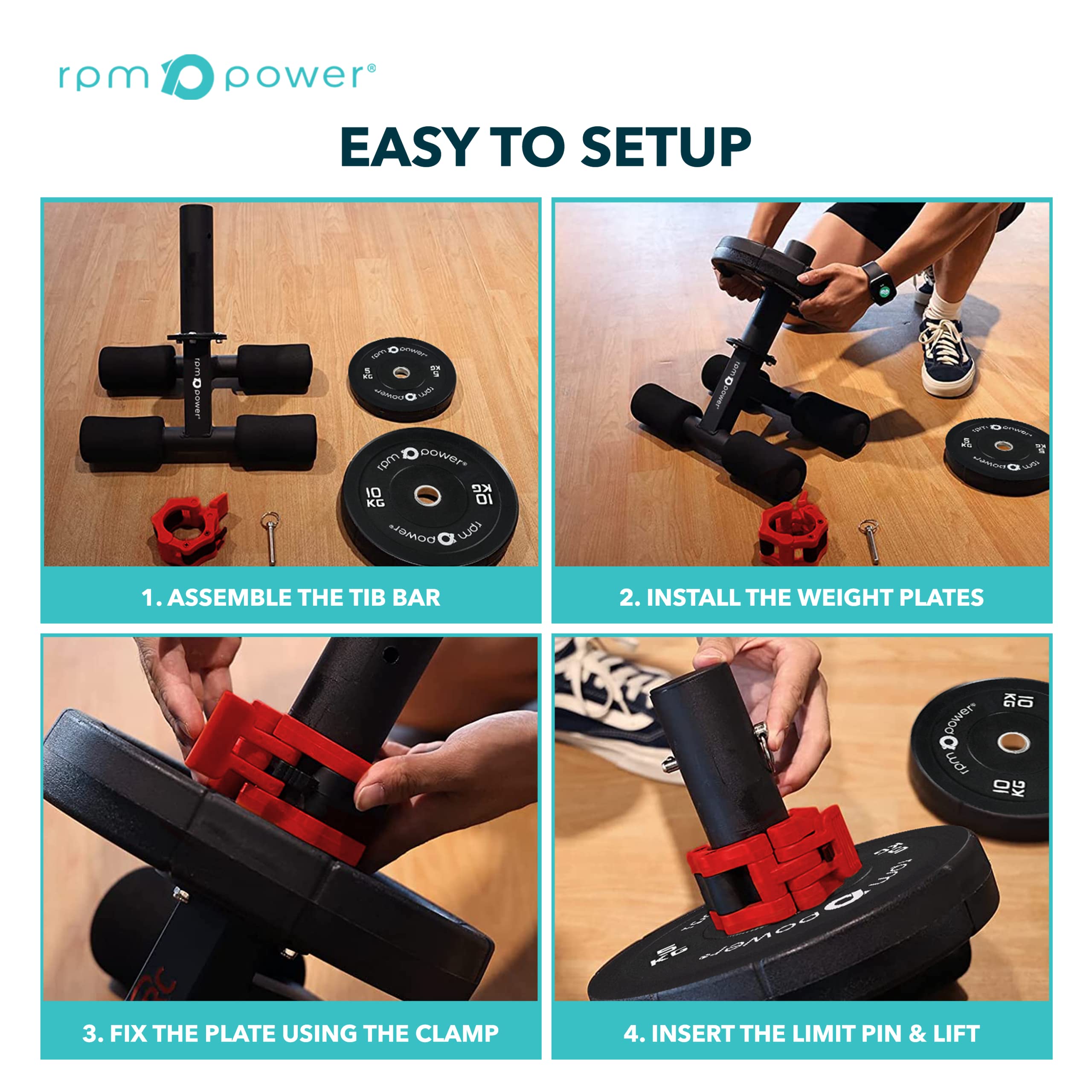 RPM Power Tib Bar – Tibialis Anterior Trainer for Knee & Shin Strength