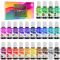 Jolof Store Epoxy UV Resin Pigment - 24 Concentrated Colours for DIY Art
