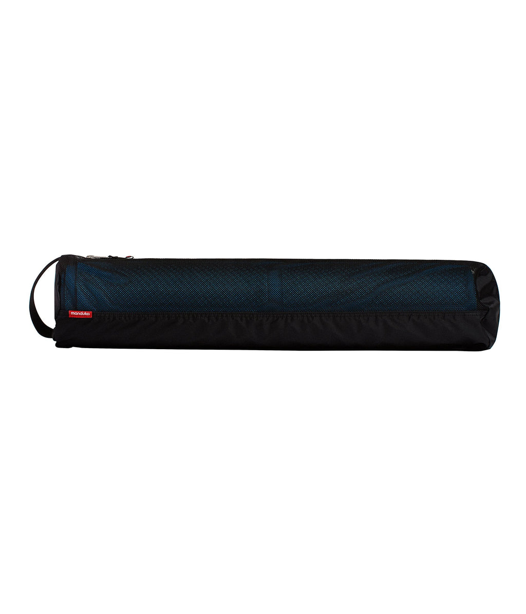 Manduka Breathe Easy Yoga Mat Bag – Lightweight Mesh Carrier, Black