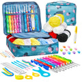 Anpro 49-Piece Crochet Kit for Beginners | Ergonomic Hooks & Yarn Set