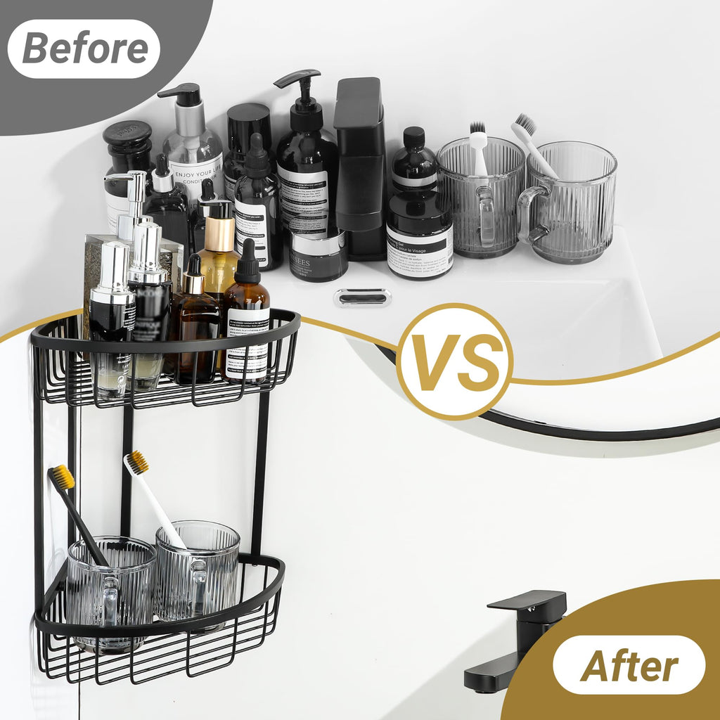 SAYAYO Corner Shower Caddy Bathroom Shower Basket SUS304 Stainless Steel - image 5