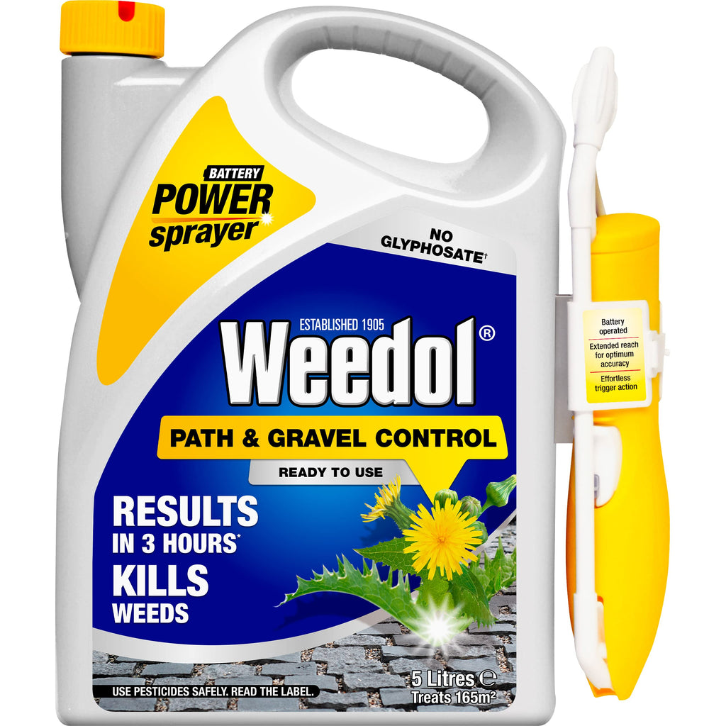 Weedol Path & Gravel Weedkiller with Power Sprayer - Ready to Use, 5L