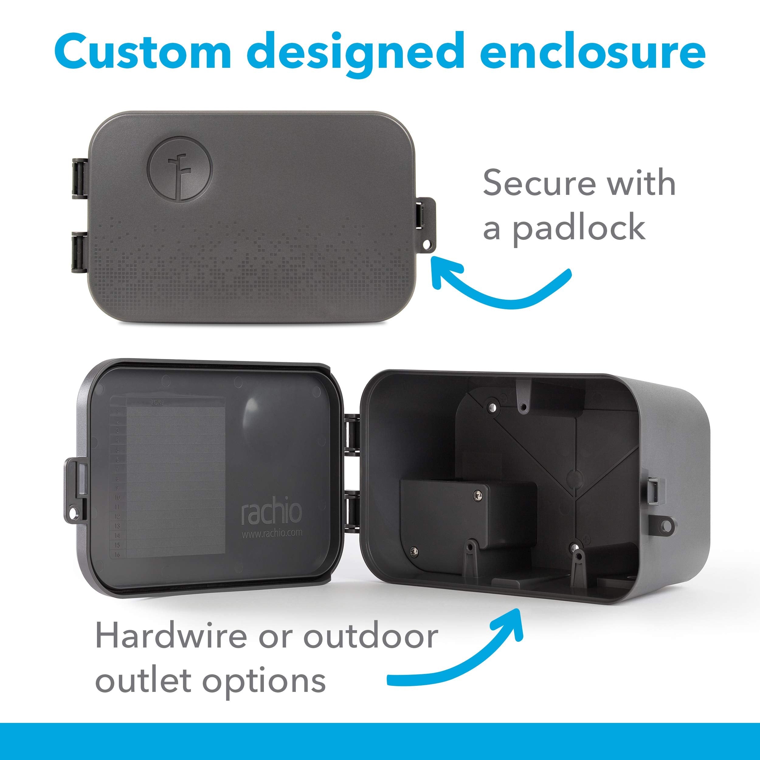 Rachio Weatherproof Outdoor Enclosure for Smart Sprinkler Controllers