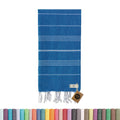 KZY LONDON Turkish Beach Towel – Large Organic Cotton Quick Dry Peshtemal