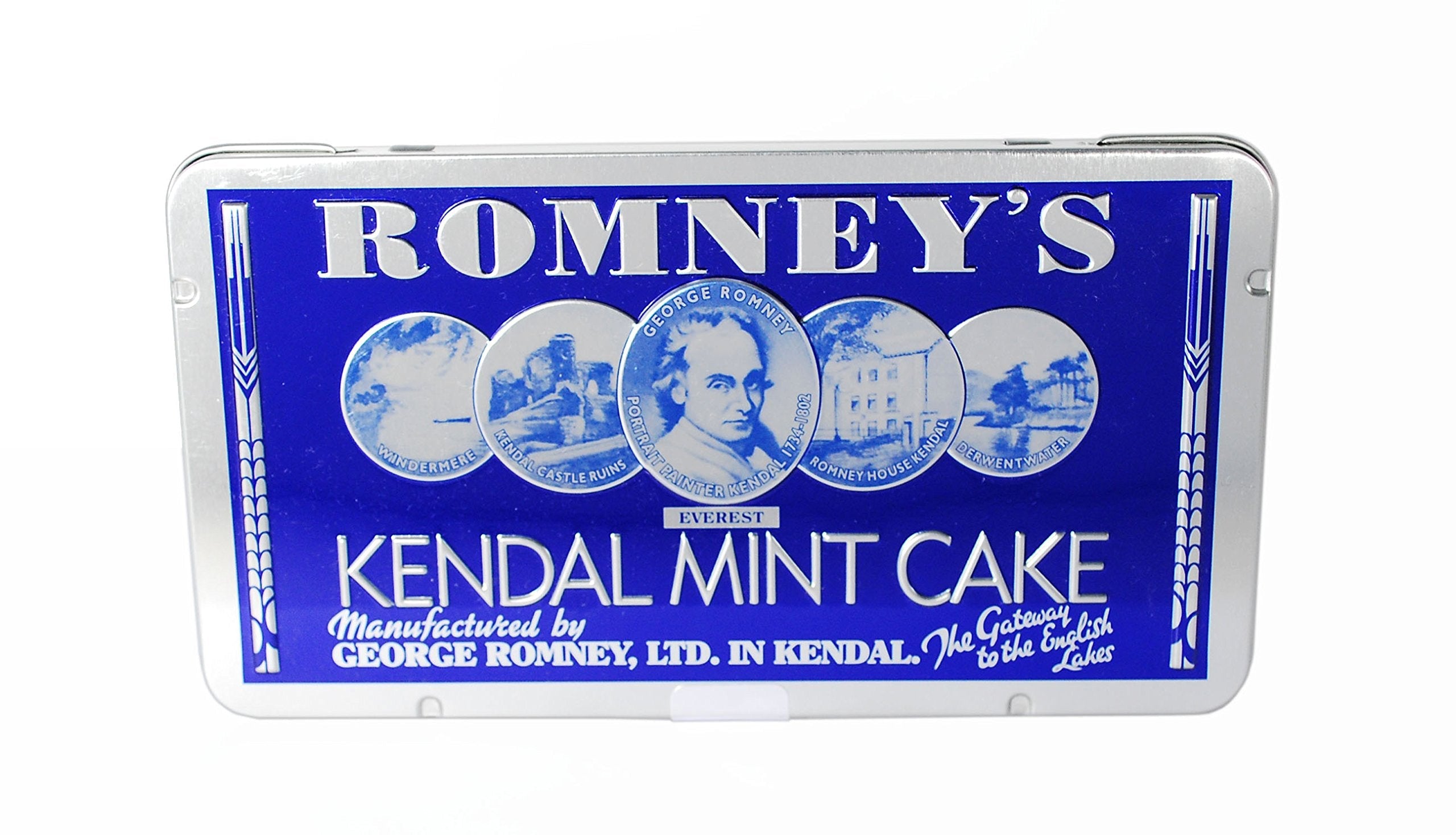 Romney's Kendal Mint Cake Energy Tins - 170g Peppermint (Pack of 2)