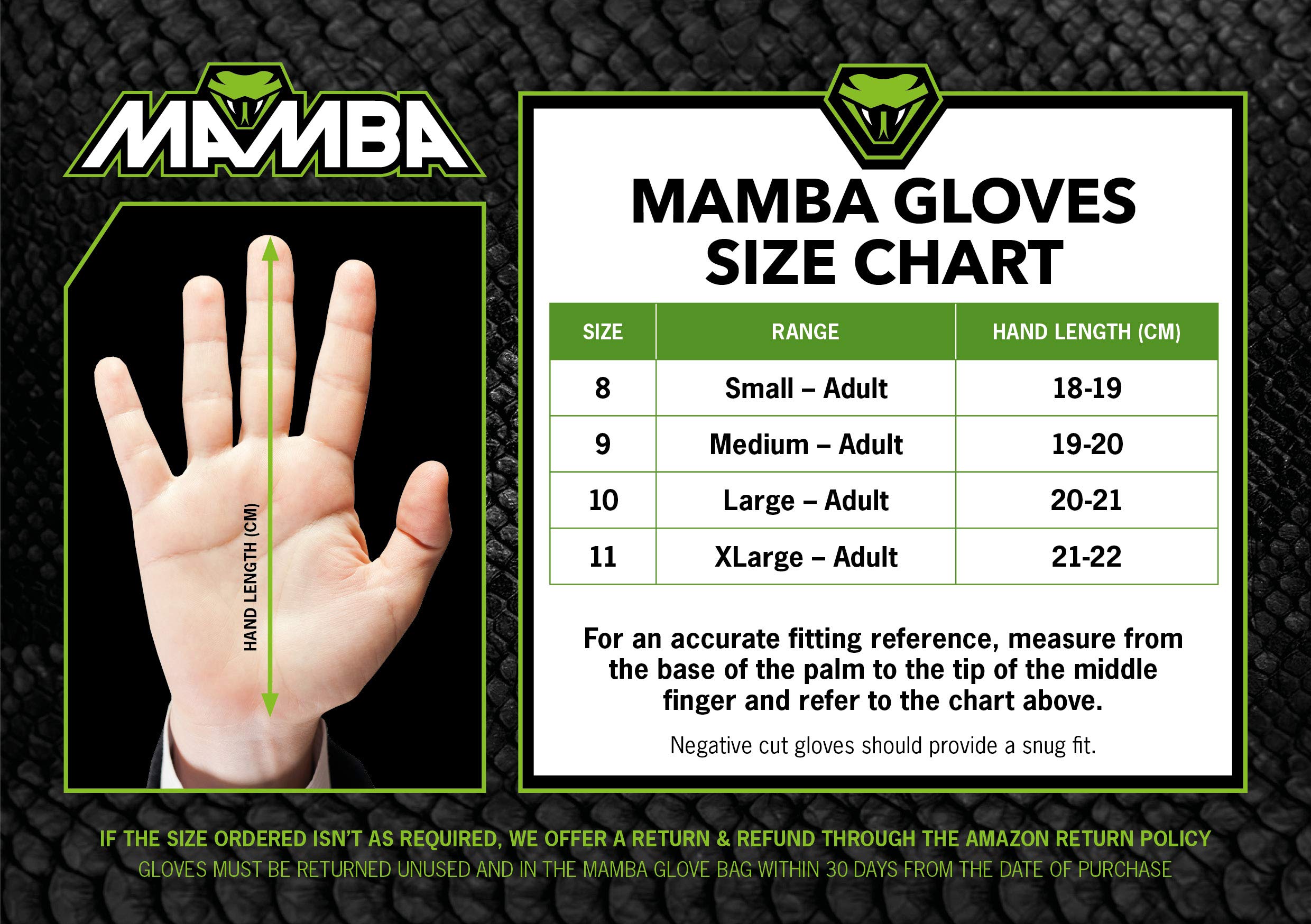 MAMBA Pro Goalkeeper Gloves | German Contact Latex | Negative Cut