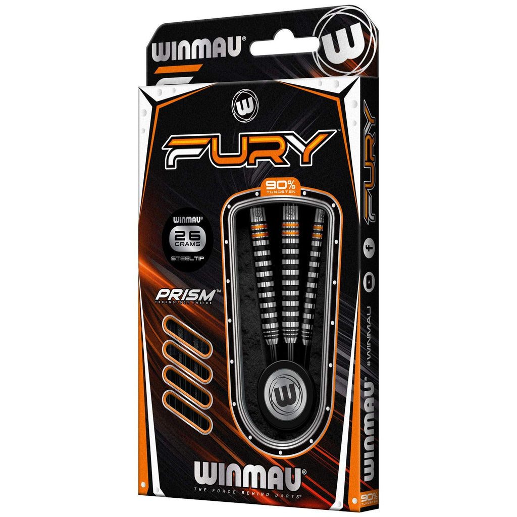 Winmau Fury 26g Tungsten Darts Set | Prism Flights & Vecta Shafts