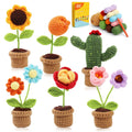 Doxiru Beginner Crochet Kit – 6Pcs Flower Yarn Set with Video Tutorials