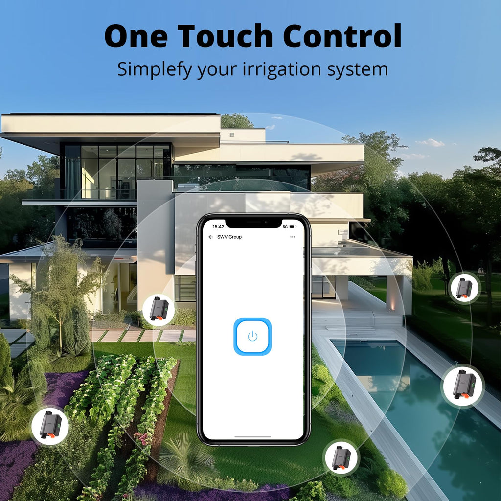 SONOFF Zigbee 3.0 Smart Irrigation Timer - Garden Water Valve (2-Pack)