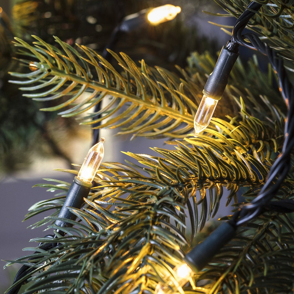 Lights4fun 150 Warm White LED Christmas Tree Lights with Timer