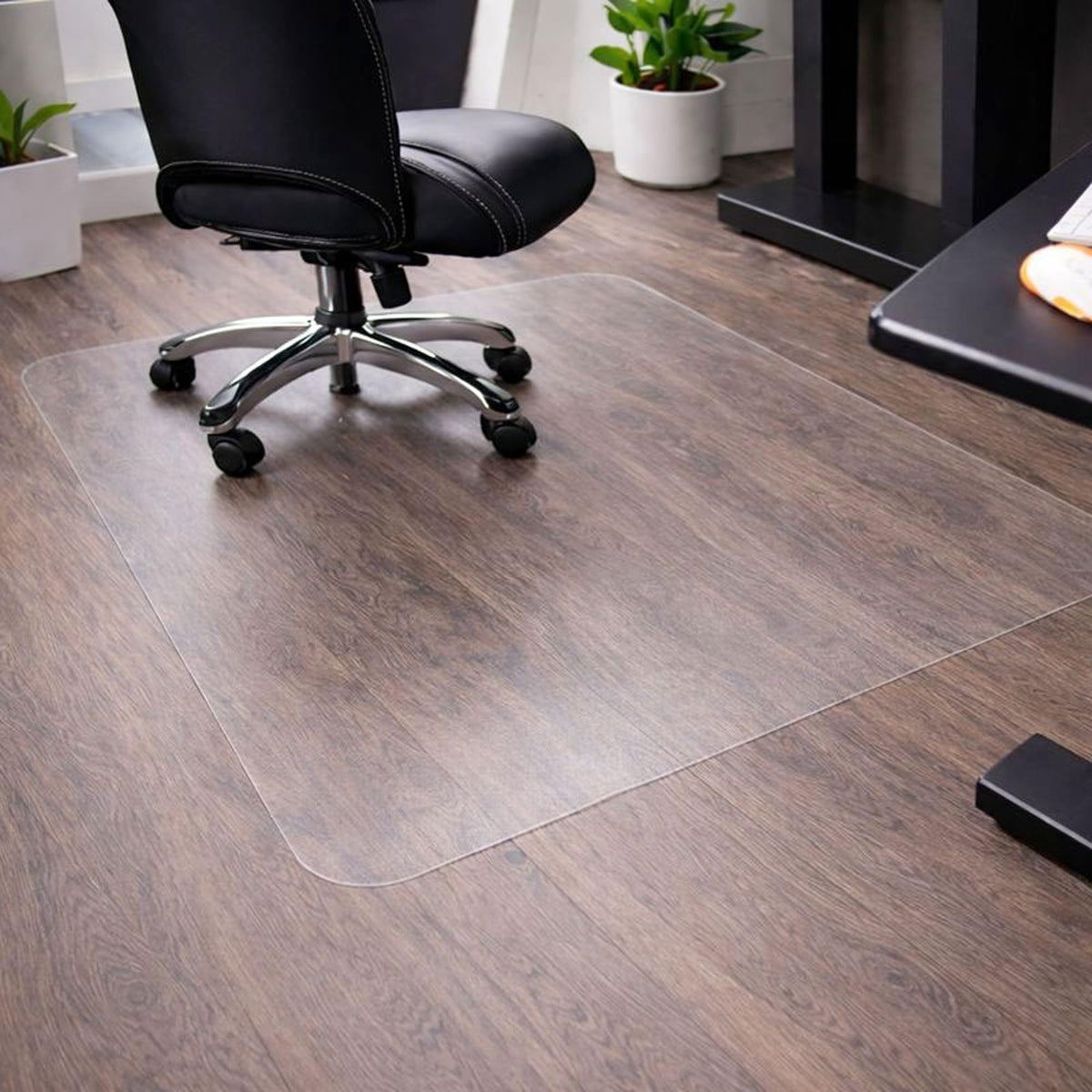 Marvelux Large Polycarbonate Office Chair Mat for Hard Floors, 120 x 150cm - image 2