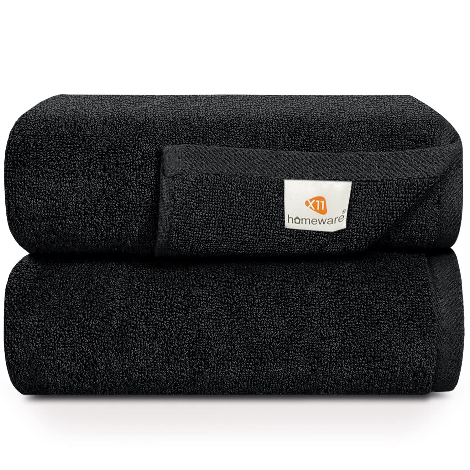 Egyptian Cotton Bath Towels – Large 2-Piece Set, 27x55"